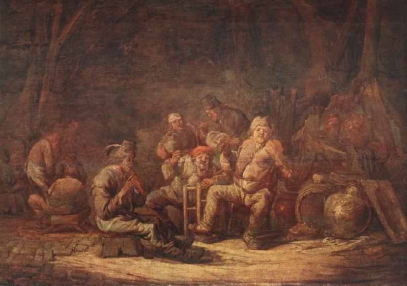 CUYP, Benjamin Gerritsz. Peasants in the Tavern Germany oil painting art